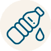 Bouteille d'eau offerte
